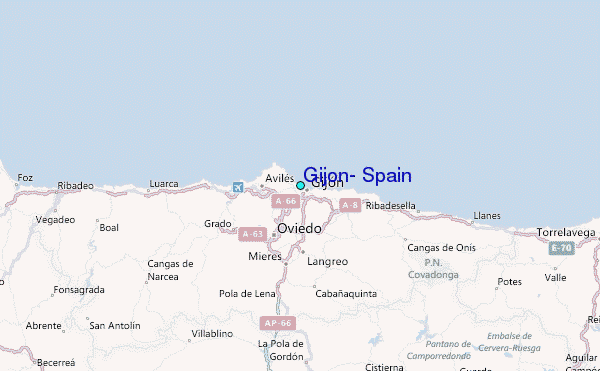 Gijon map