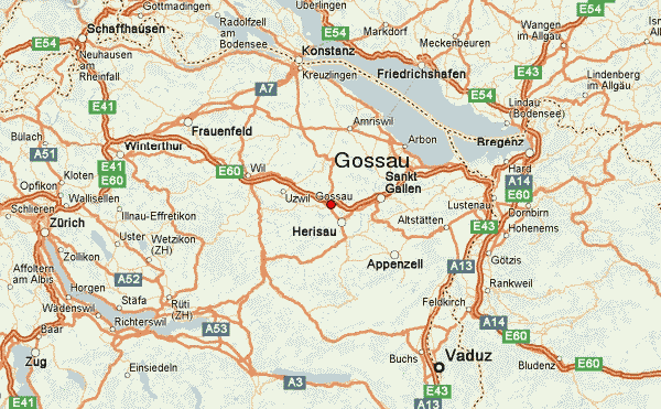 Gossau region map