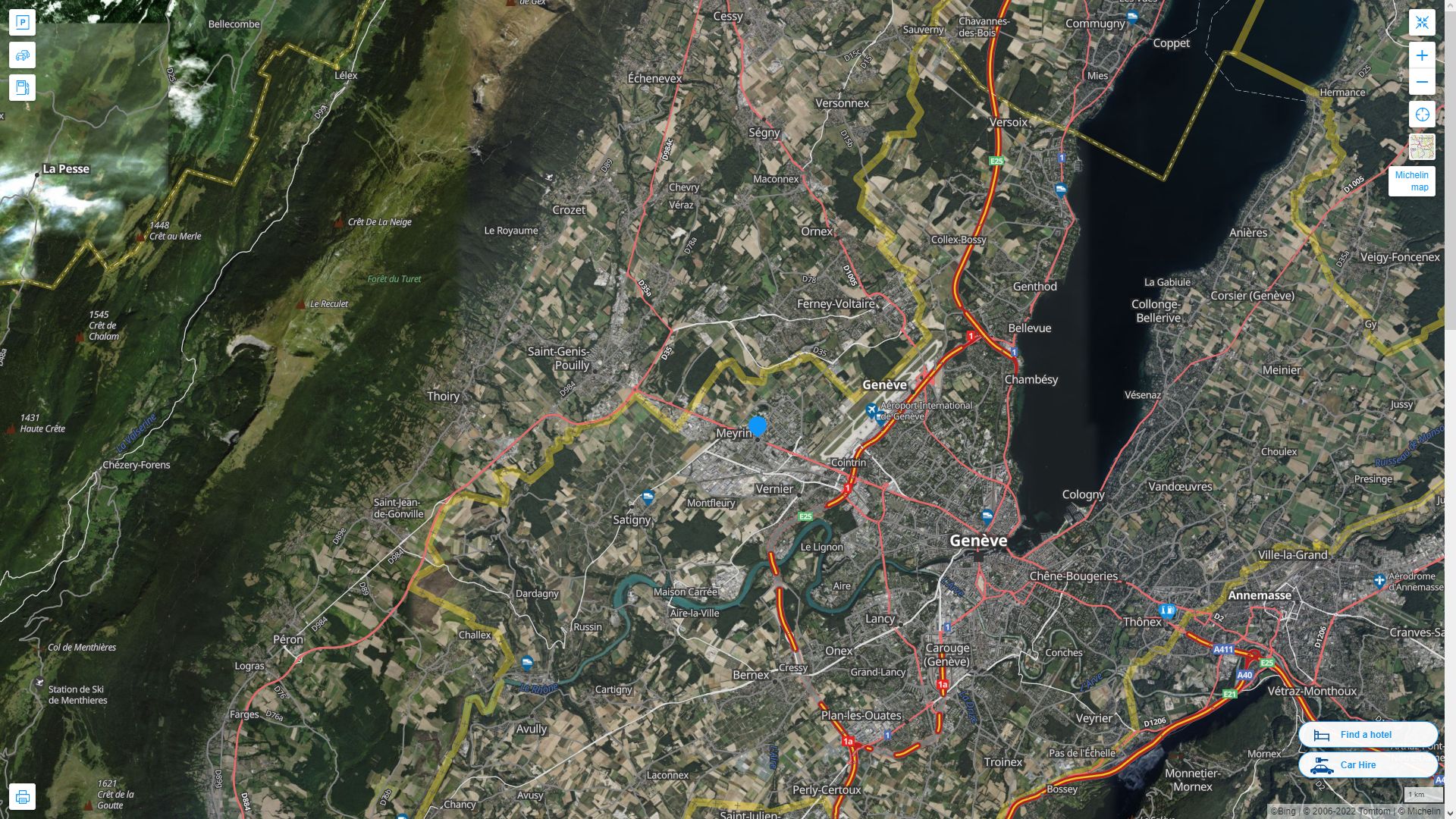 Tradall Meyrin Map