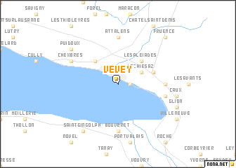 map of Vevey