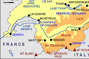 switzerland map Vevey