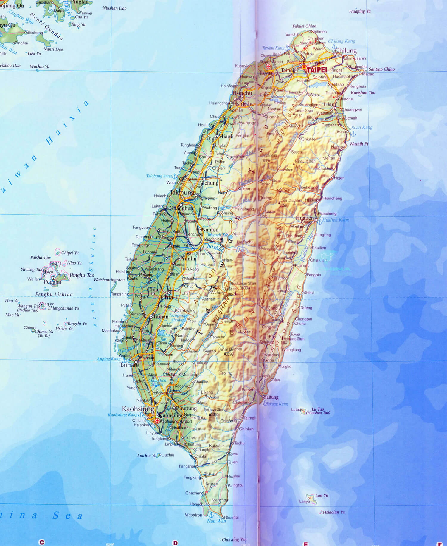 taiwan province map
