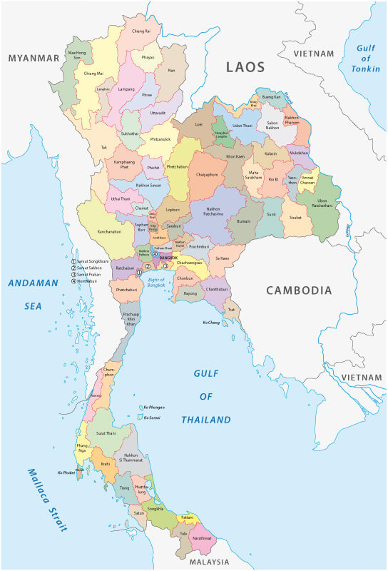 Thailand Administrative Map