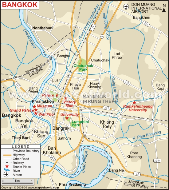 bangkok map