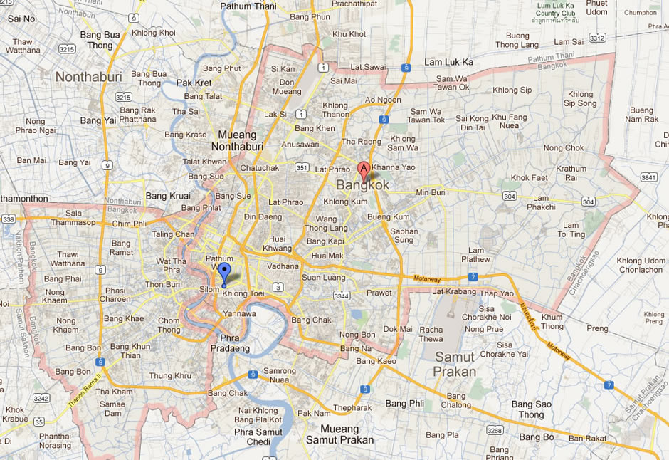 map of bangkok