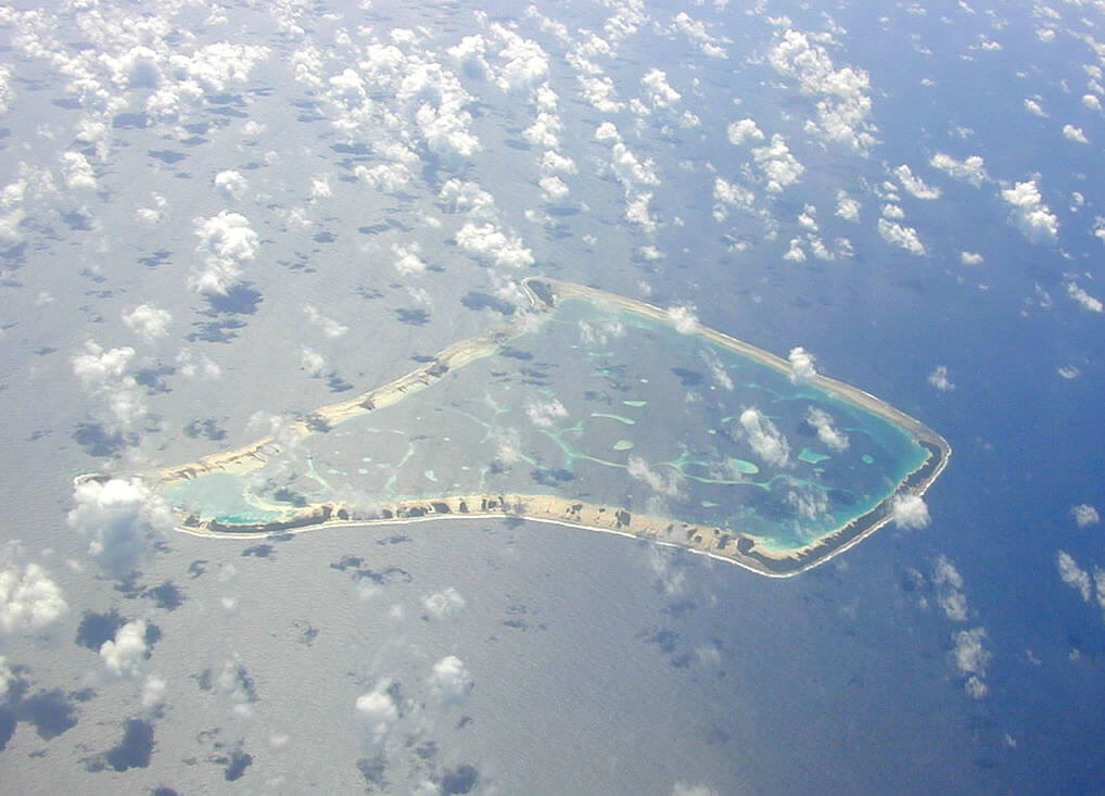 tokelau aerial view map
