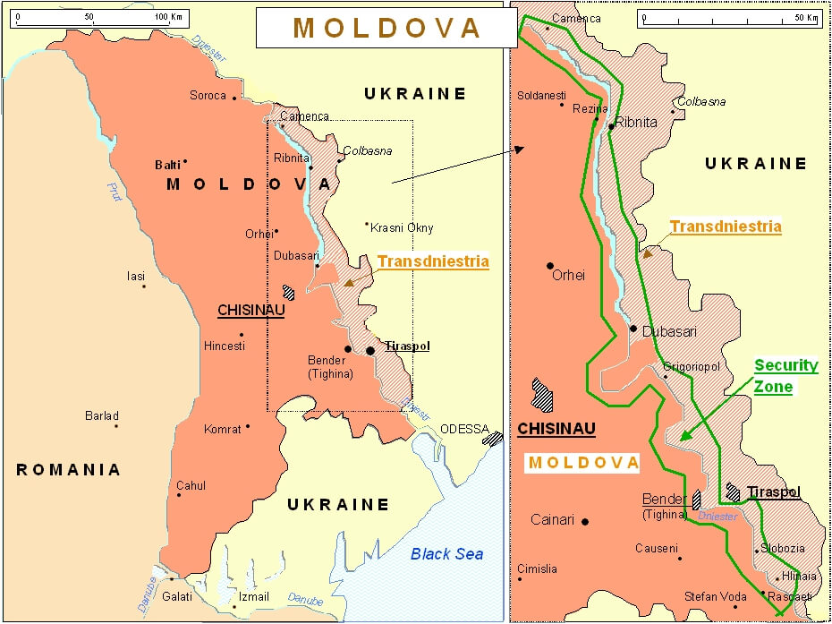 map of transnistria