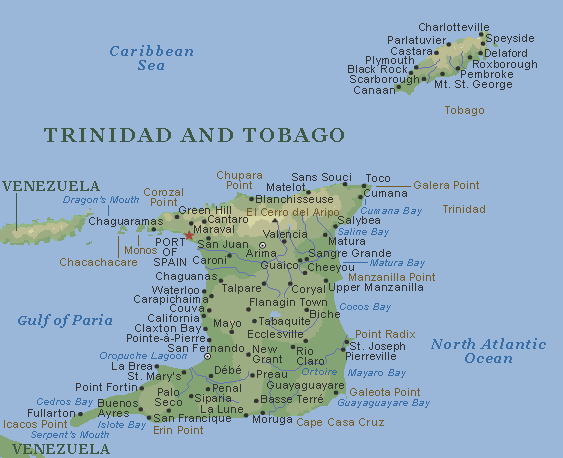 trinidad map