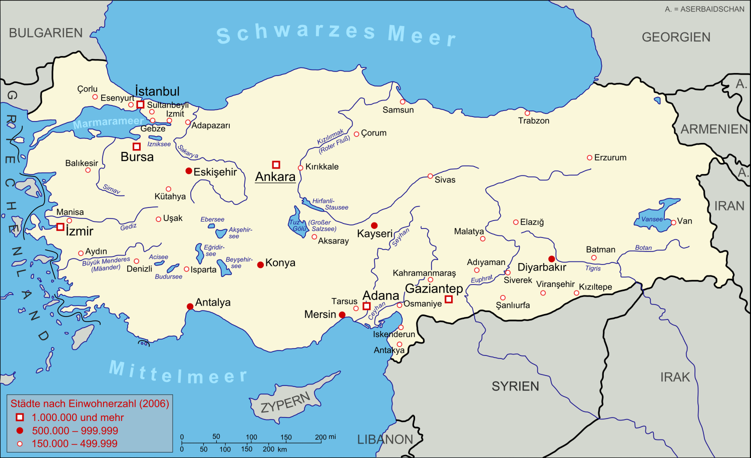 turkey megacities map