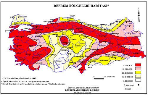 turkey earthquake map