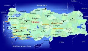 turkey map anatolia