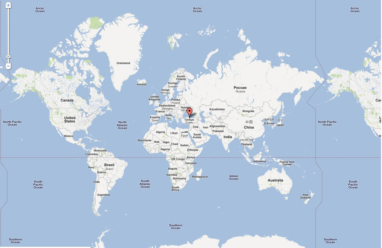turkey map location world