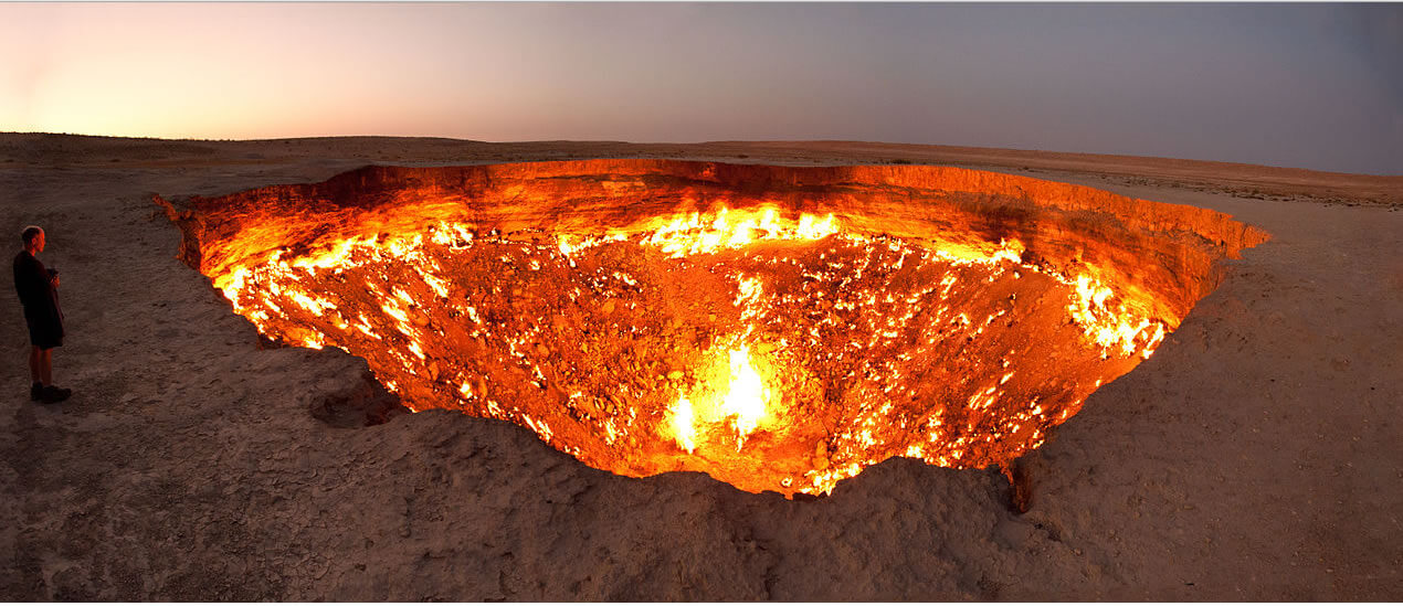 darvasa gas crater turkmenistan