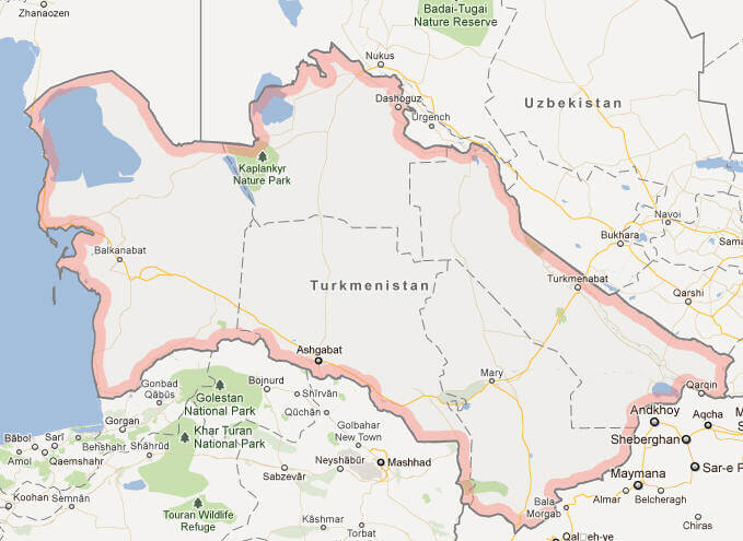 Turkmenistan Maps