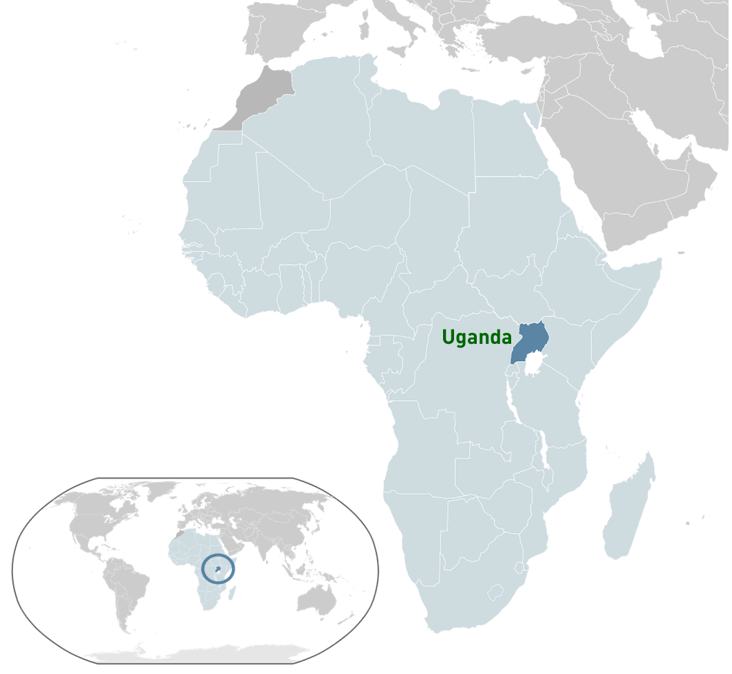 where is uganda in the world