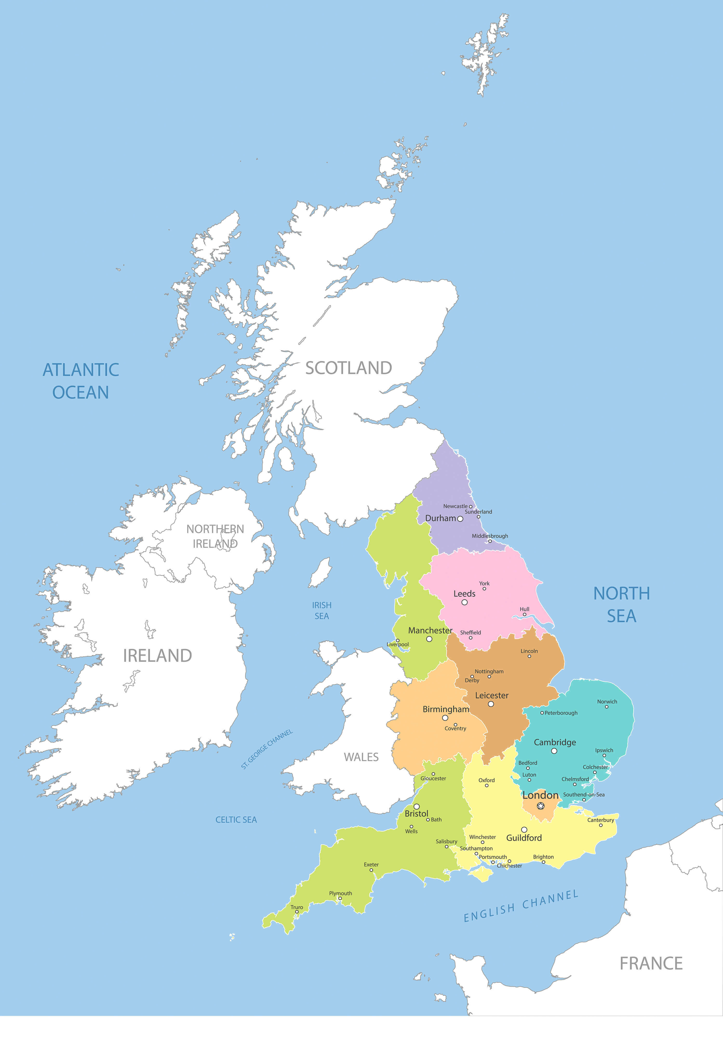 United Kingdom Regions Map