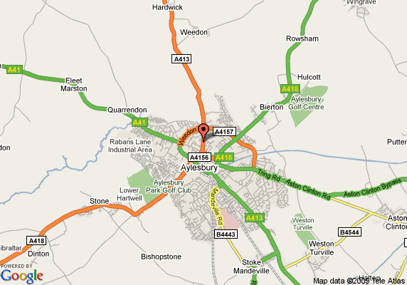 map of Aylesbury