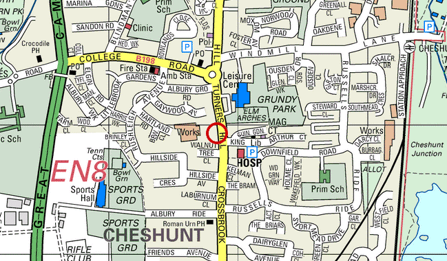 cheshunt map