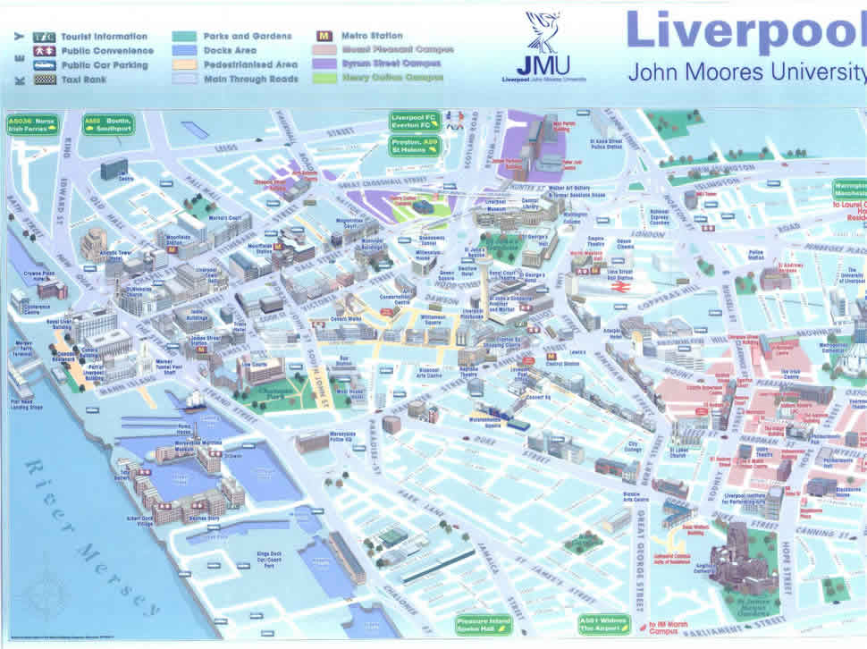 Liverpool John Moores University Map