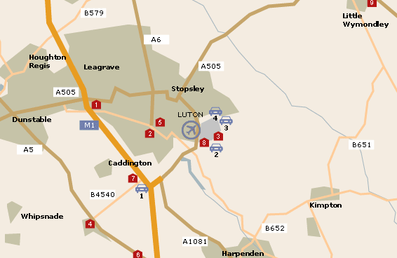 Luton city map
