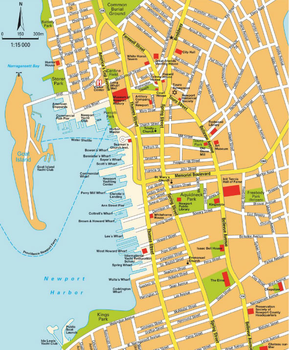 newport city map