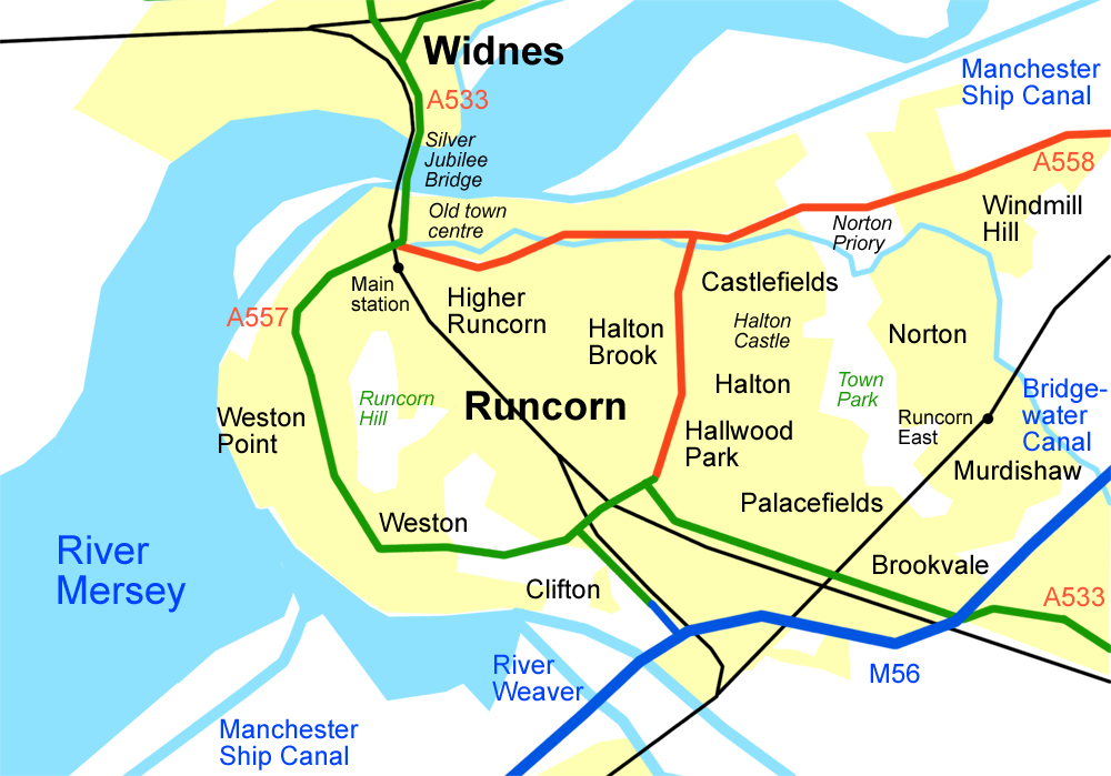 Runcorn map