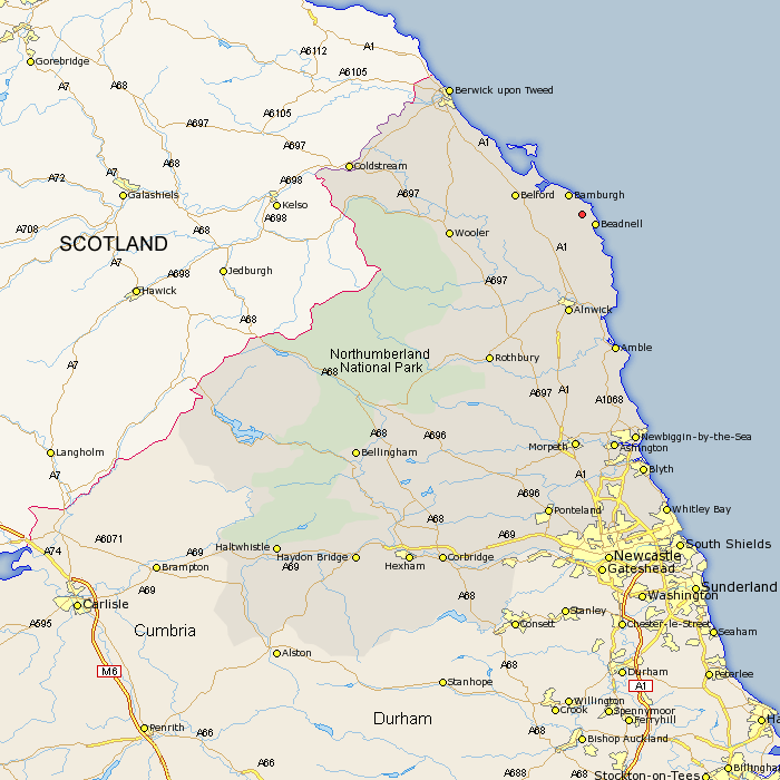 Sunderland county map