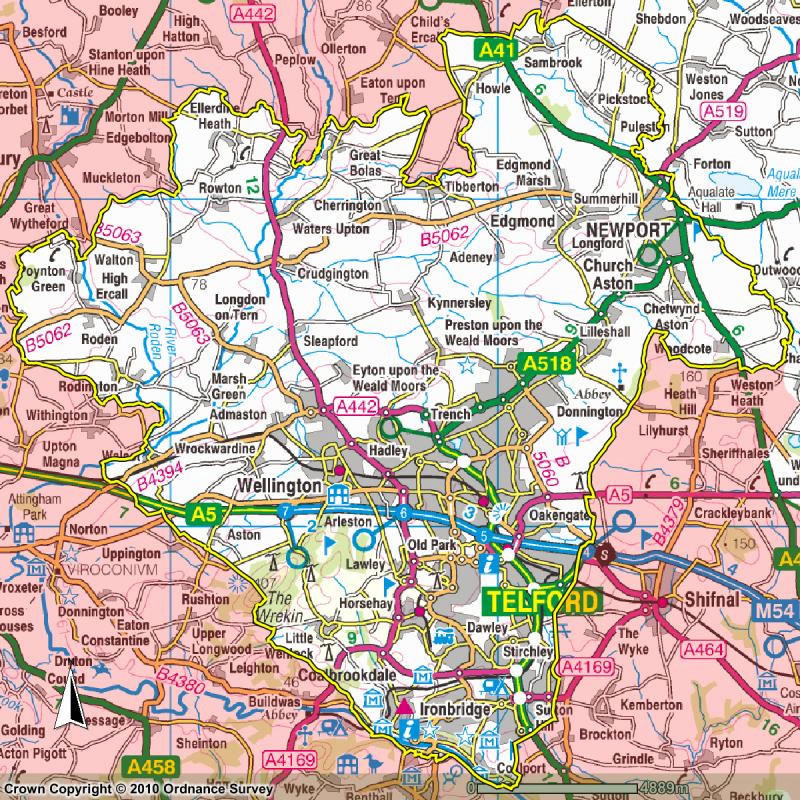 Telford map