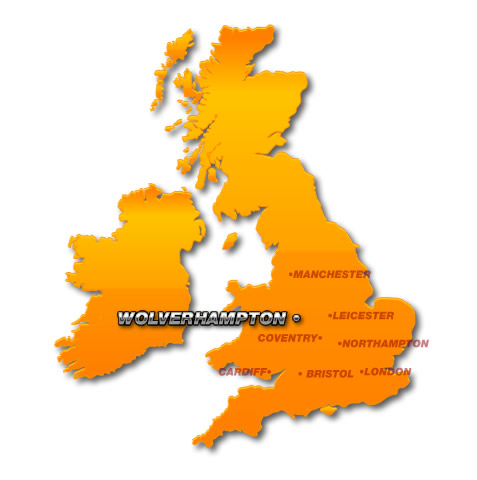 map of Wolverhampton