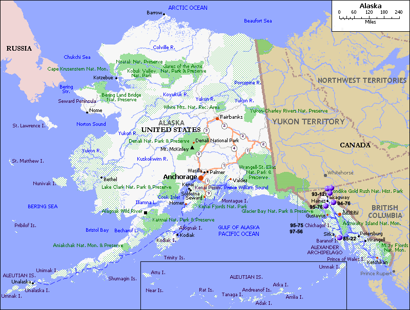 alaska map united states
