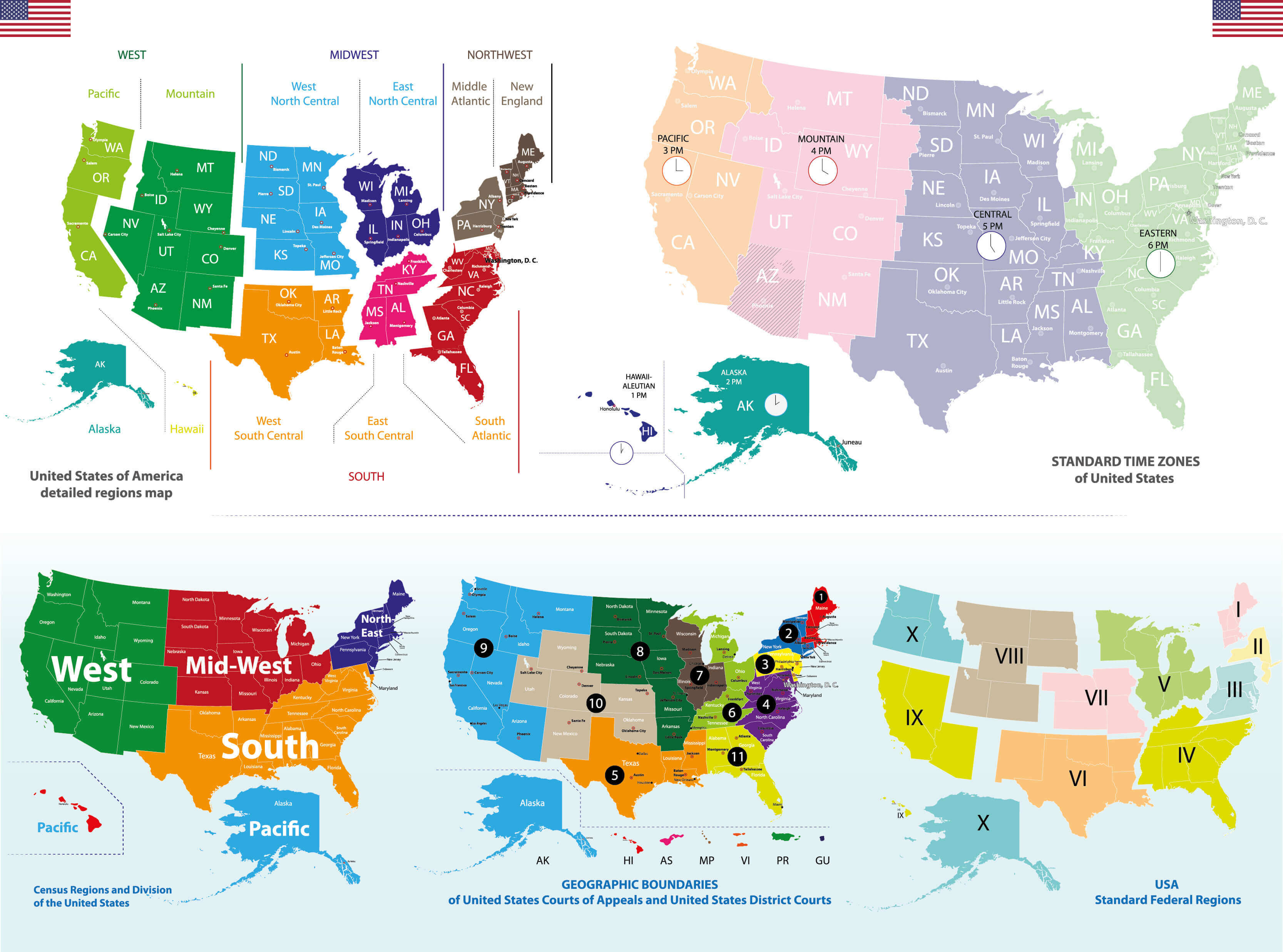 Time Zone Map United States