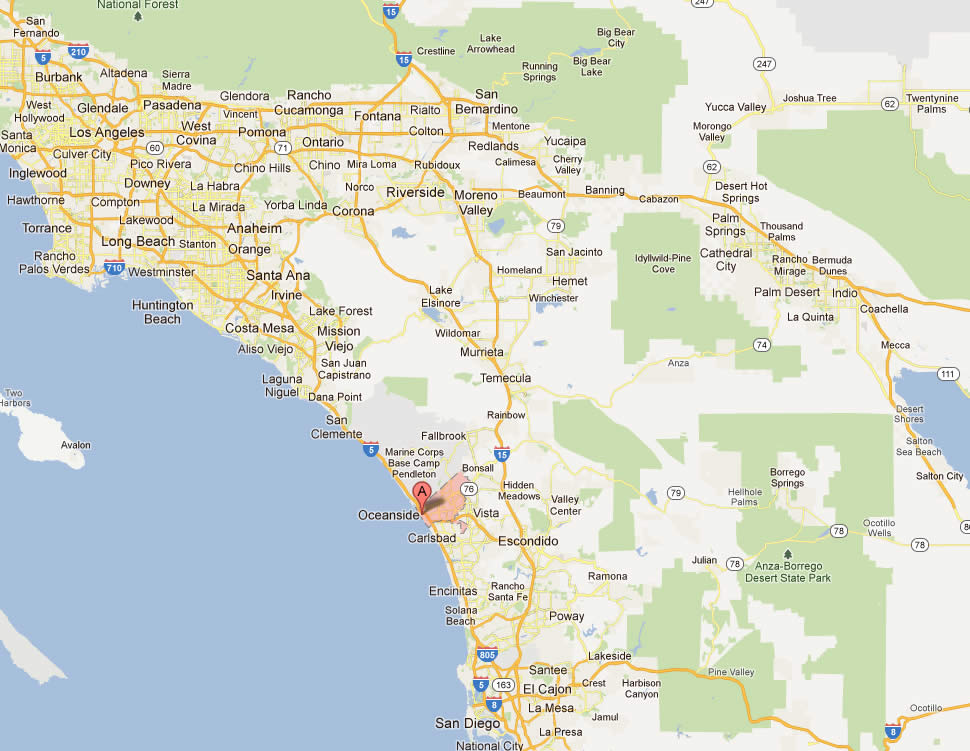 oceanside map south california