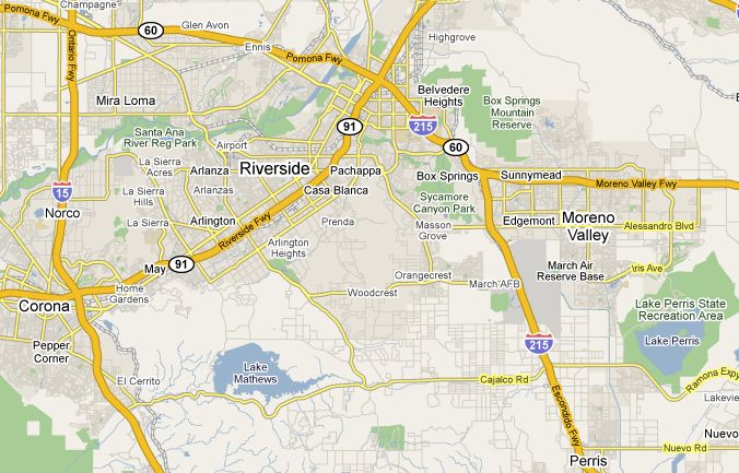 riverside city map
