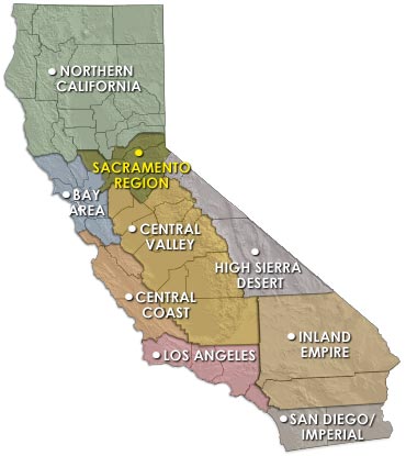 sacramento region map