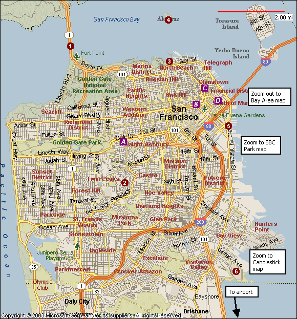 City map of san francisco.