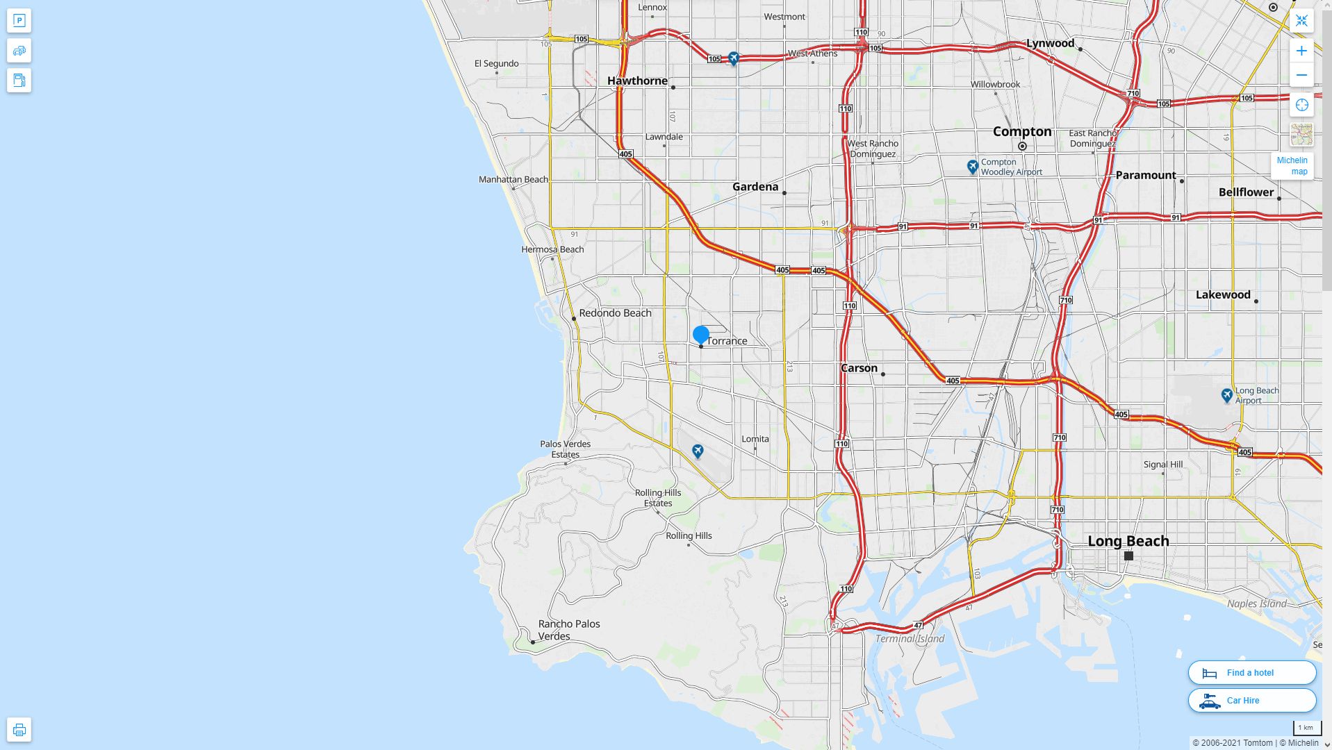 Torrance, California Map