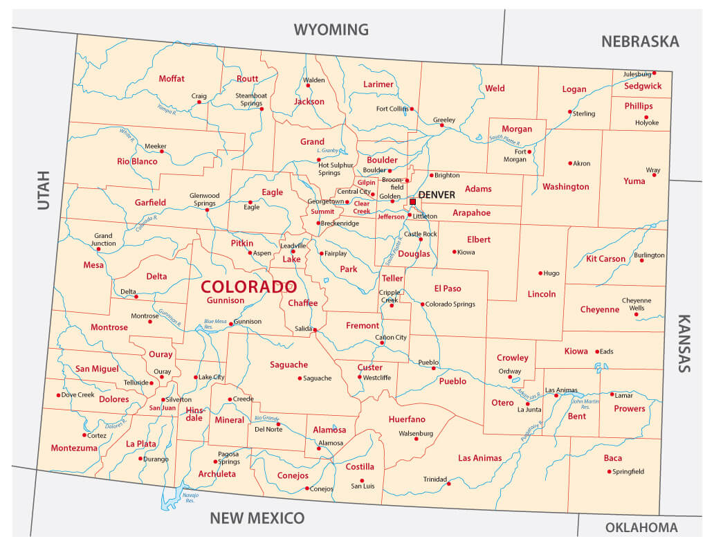 Map of Colorado