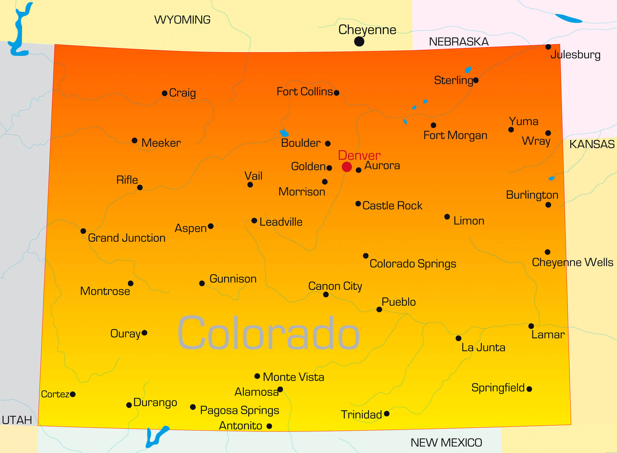 Map Of Colorado