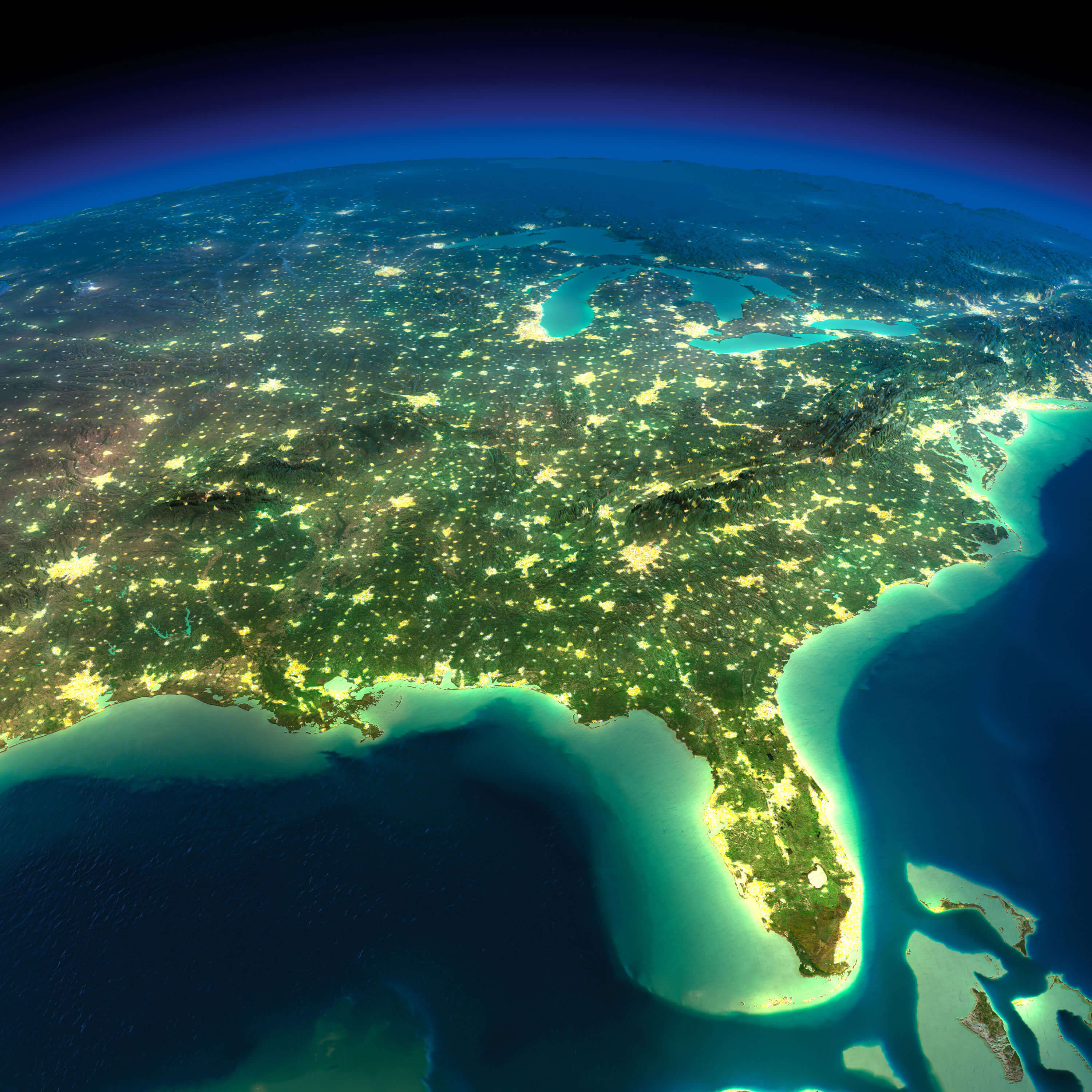 Florida Satellite Map