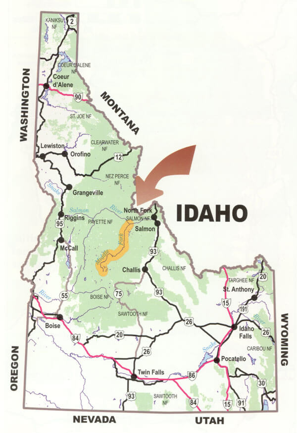 Idaho State Map