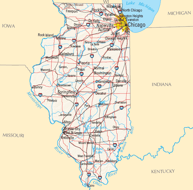 Illinois Political Map