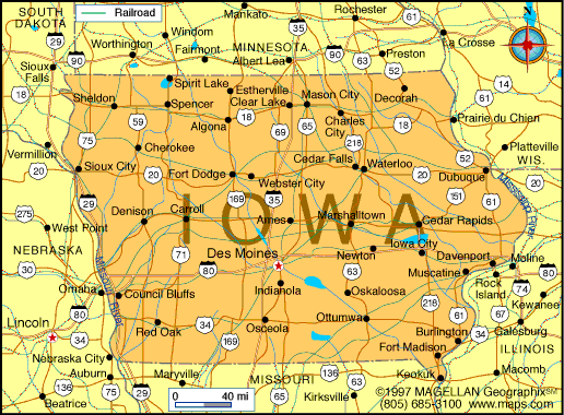 iowa state map