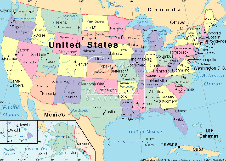 Map of USA - USA Map
