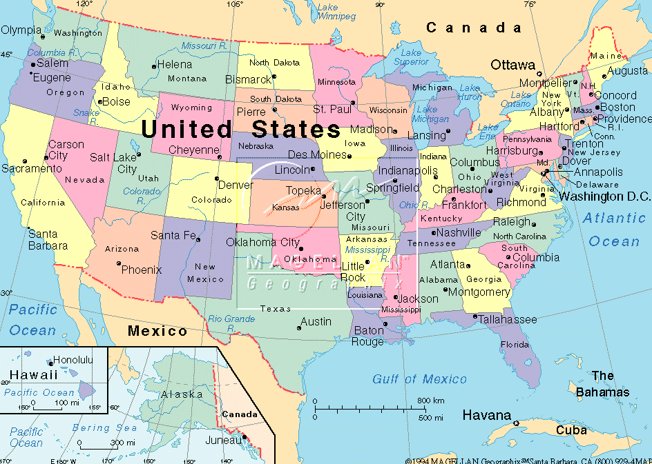 Map of USA