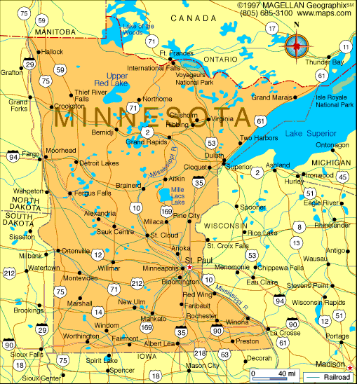 Minnesota Political Map