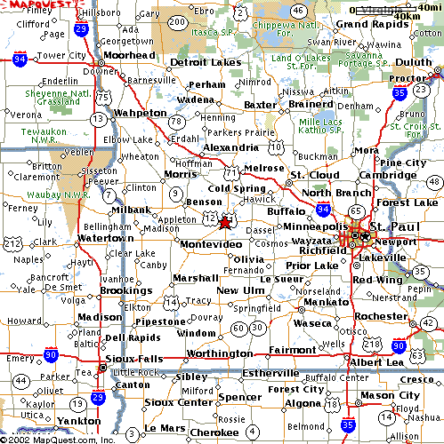 Minnesota Route Map