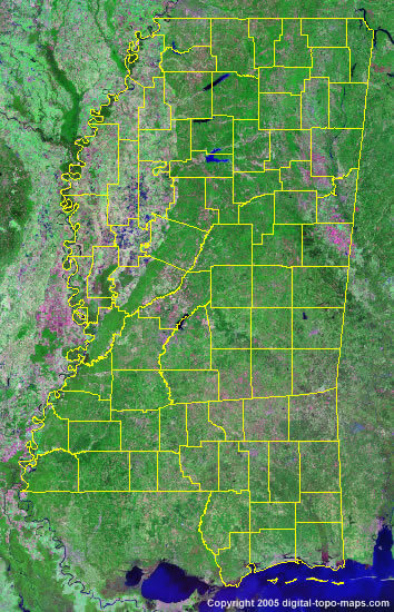 Mississippi Satellite Images
