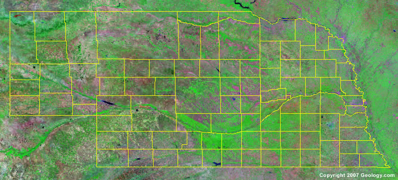 Nebraska Satellite Image