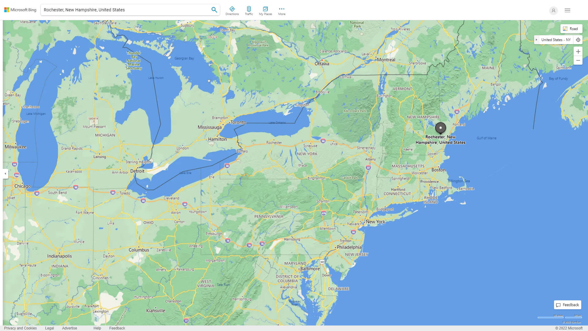 Detailed Rochester Nh Map Rochester, New Hampshire Map