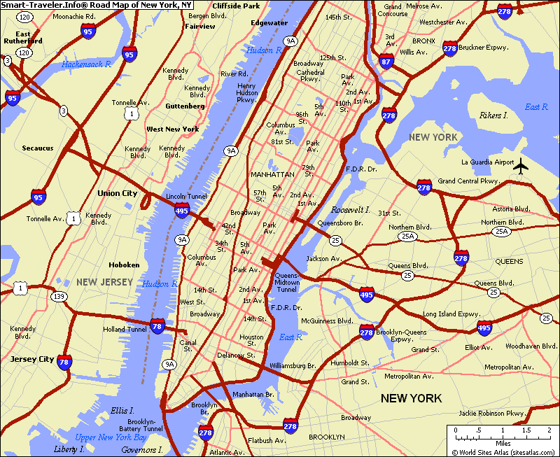road map of new york city